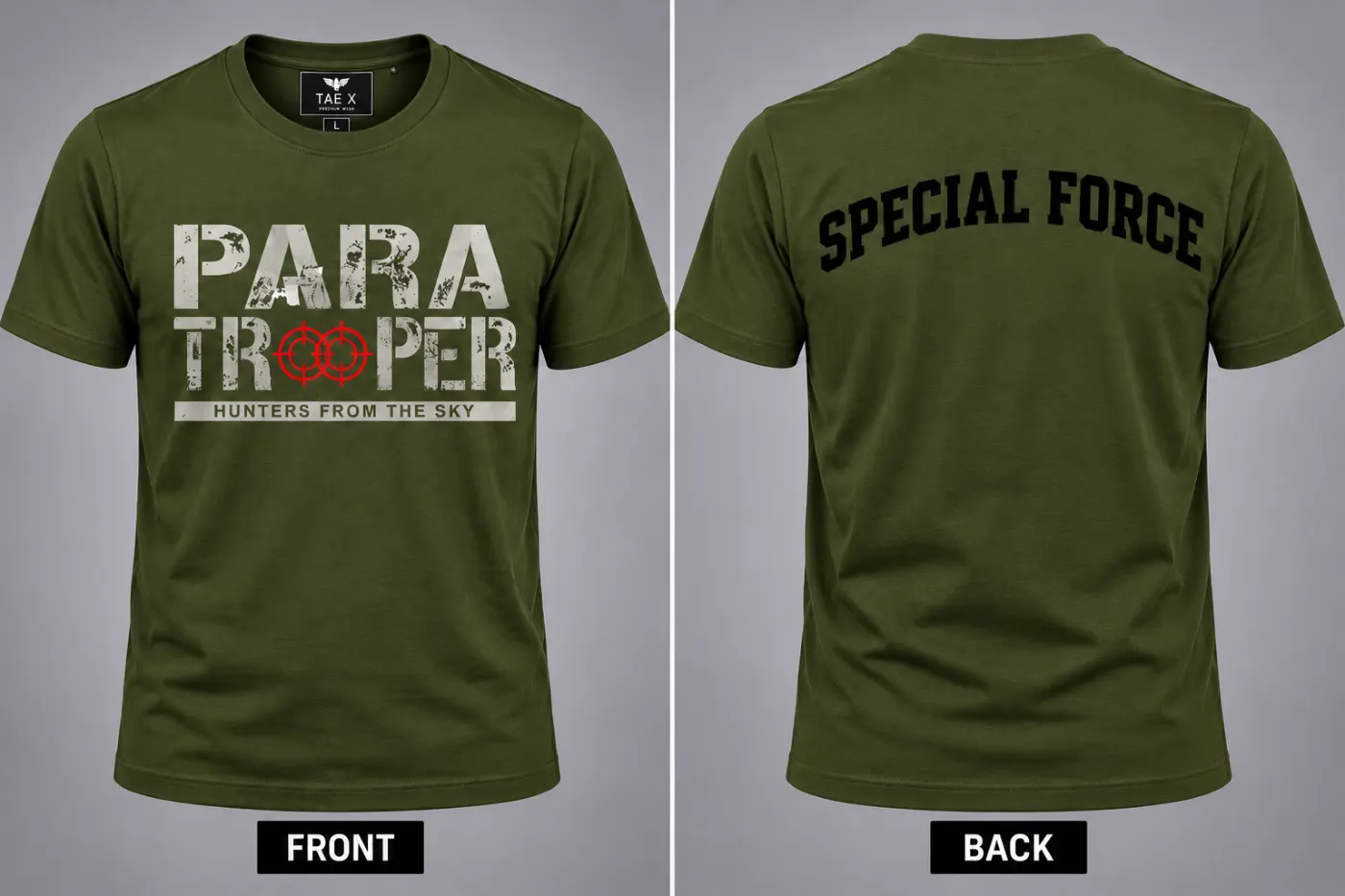 Para trooper gun t shirt