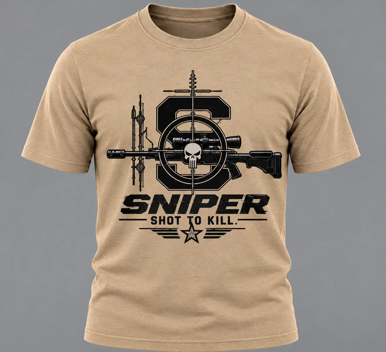 Sniper black tshirt
