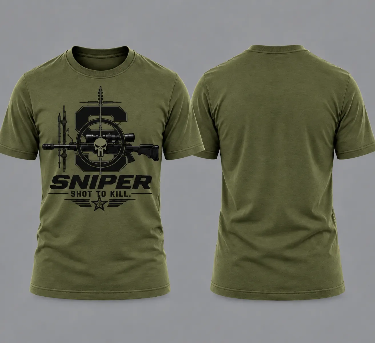 Sniper black tshirt