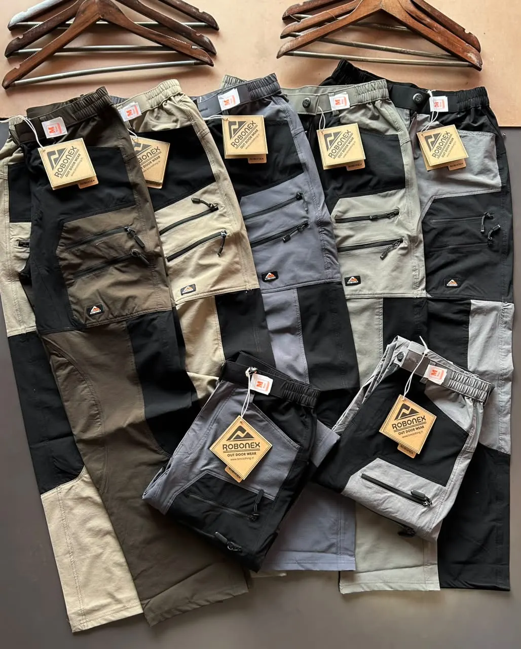 Trousers double zip
