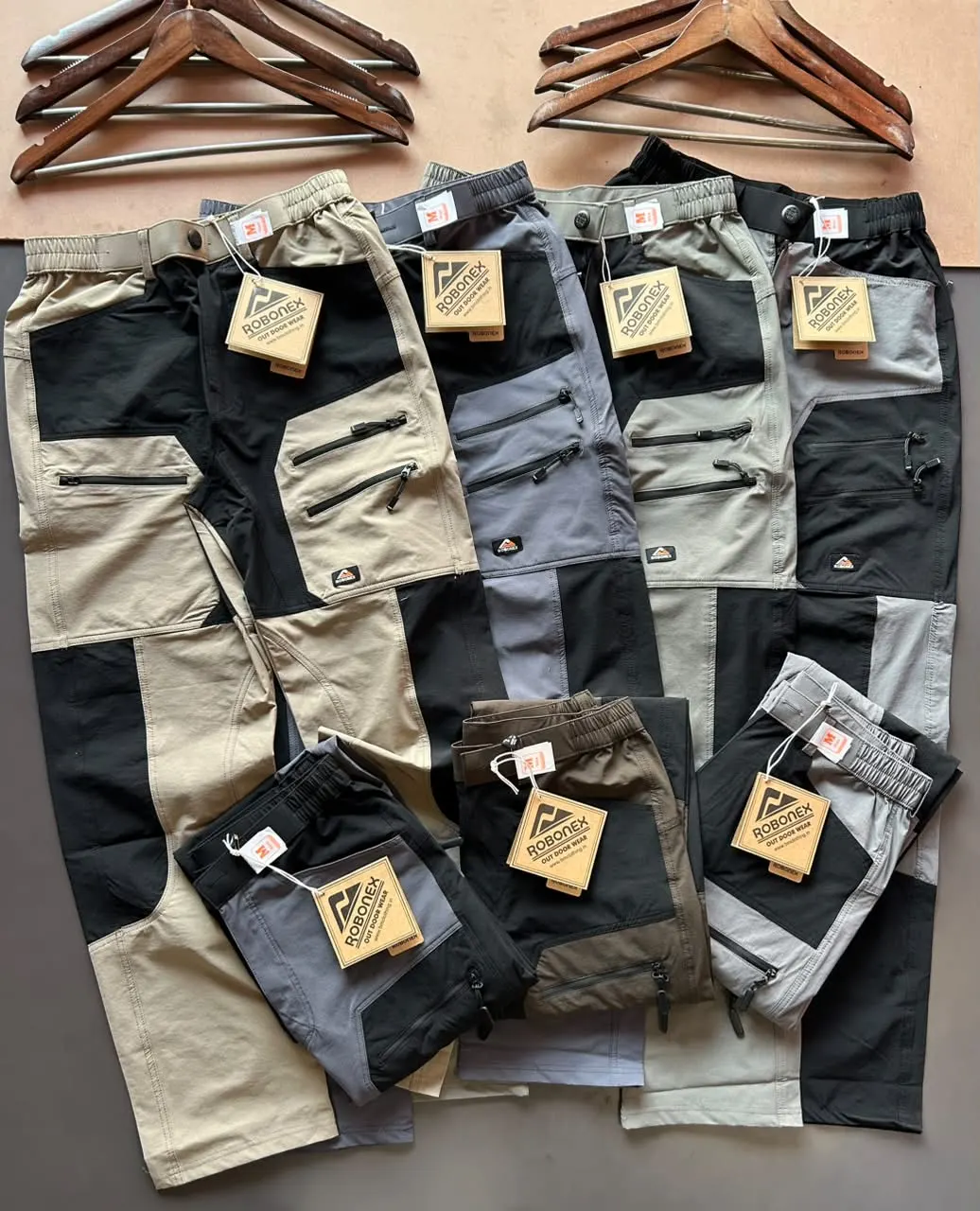Trousers double zip
